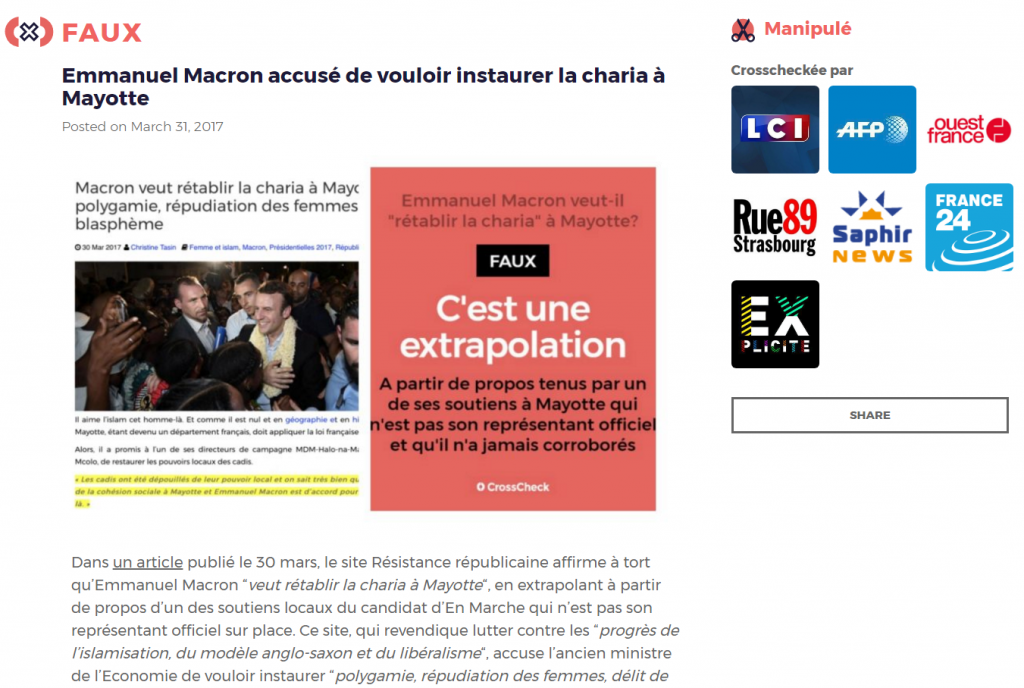 CrossCheck: Our Collaborative Online Verification Newsroom This article was the most popular CrossCheck during the project, based on page views.
